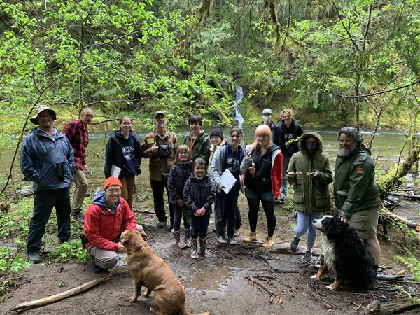 Salmon spawning area in Salmon Creek Wilderness